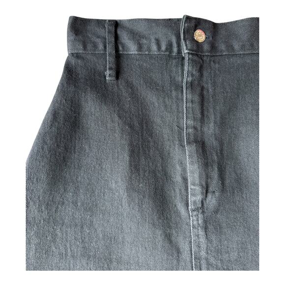 Vintage 80's Kayo of California Black high waisted denim skirt size medoim - Picture 4 of 10